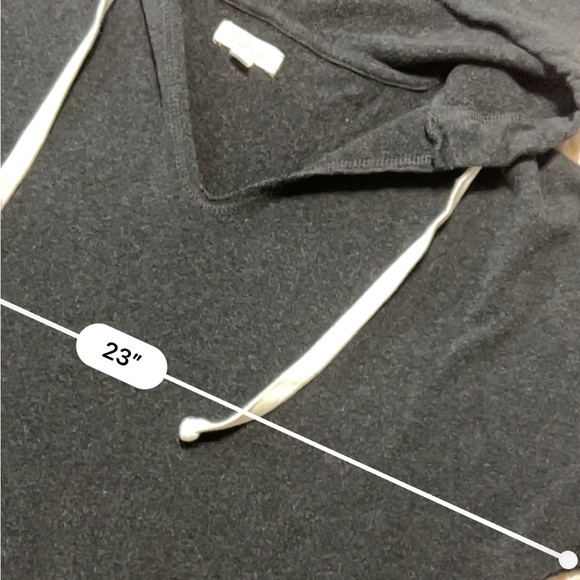 Colsie Cropped Gray Hoodie M - Picture 5 of 7